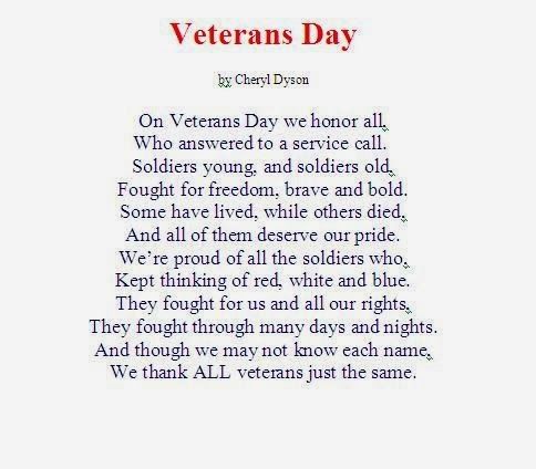 Free Printable Veterans Day Poems