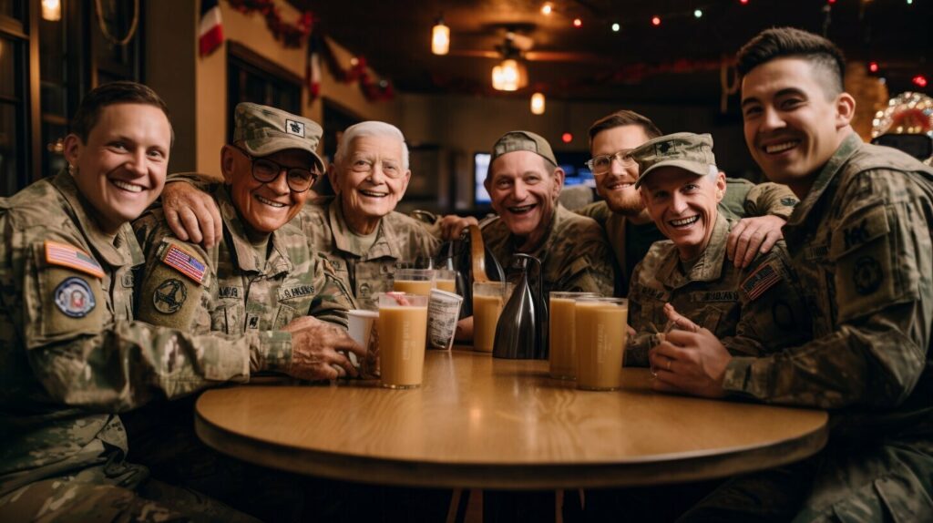 happy veterans day drinking beer meme