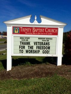 Veterans Day Church Signs