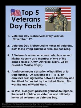 Veterans Day Facts For Kids